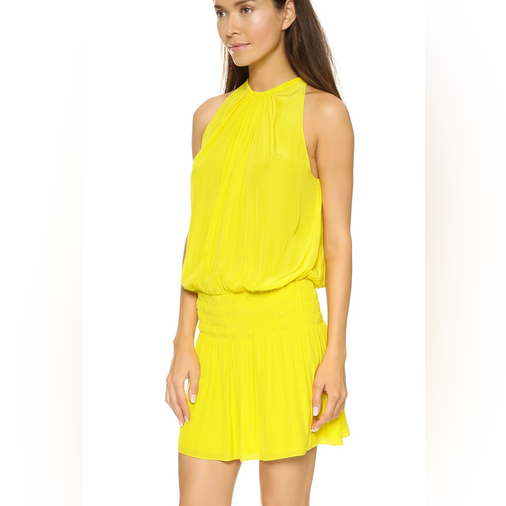 Ramy Brook Paris Sleeveless Mini Yellow Dress